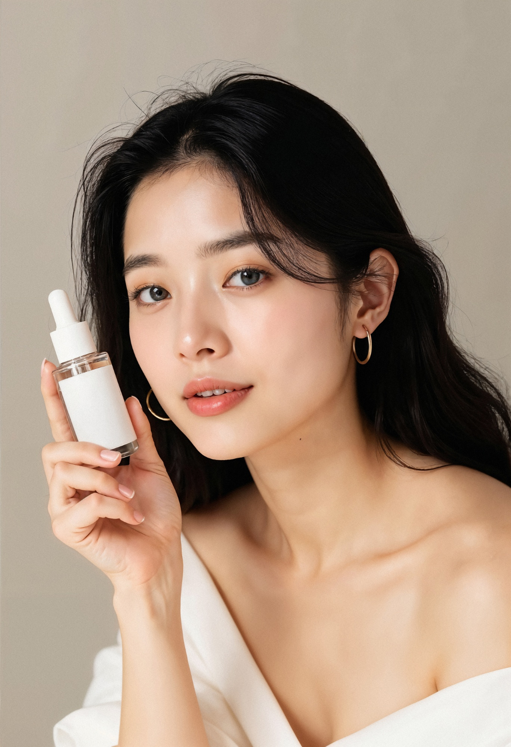 Applying cream